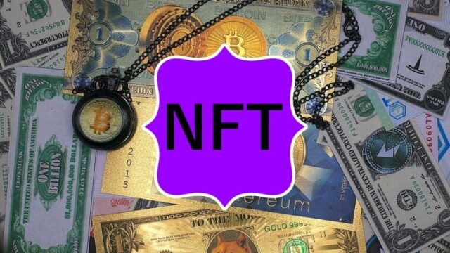 NFTと暗号資産（仮想通貨）の画像