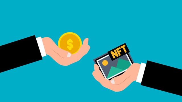 NFTマーケットプレイスのイラスト画像