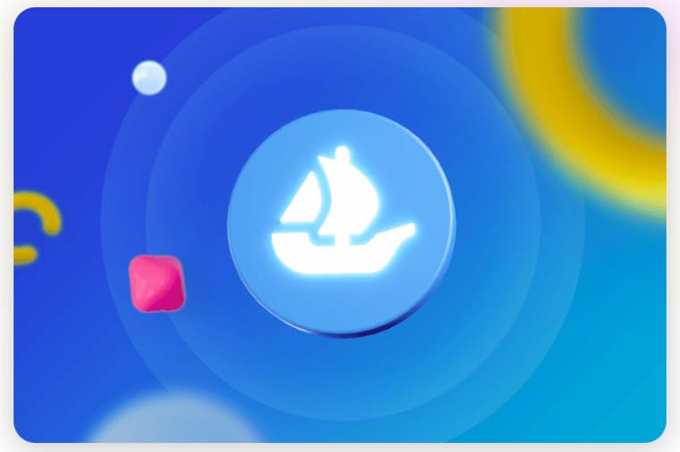 OpenSeaの公式サイト画像