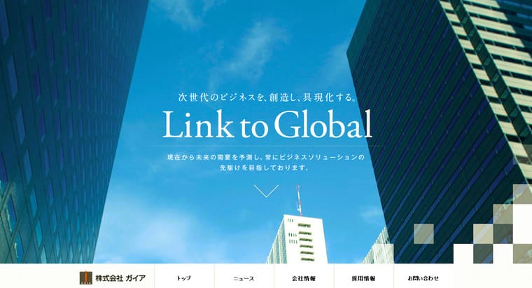 株式会社ガイアの公式サイト画像