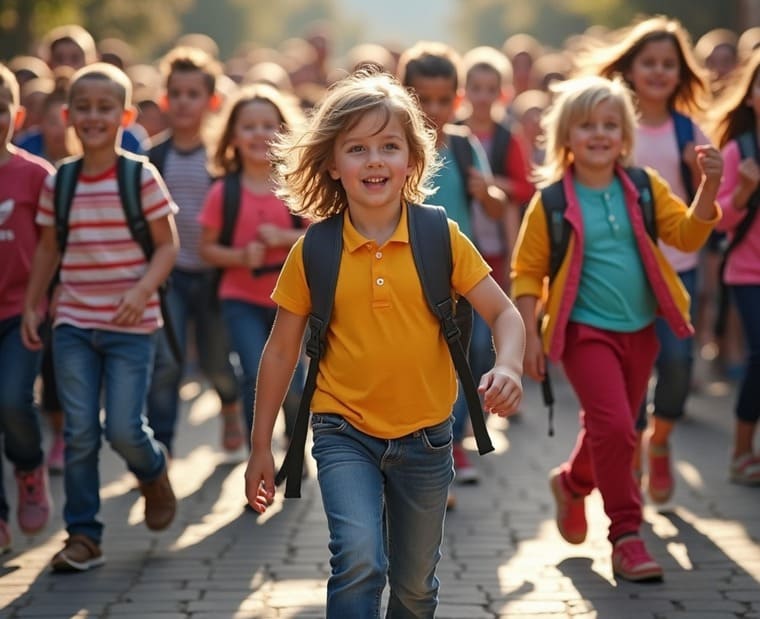 外国の子供たちの画像